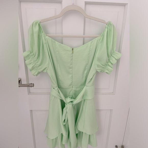 Beginning Boutique Green Mini dress (Built in shorts) - Picture 2 of 4